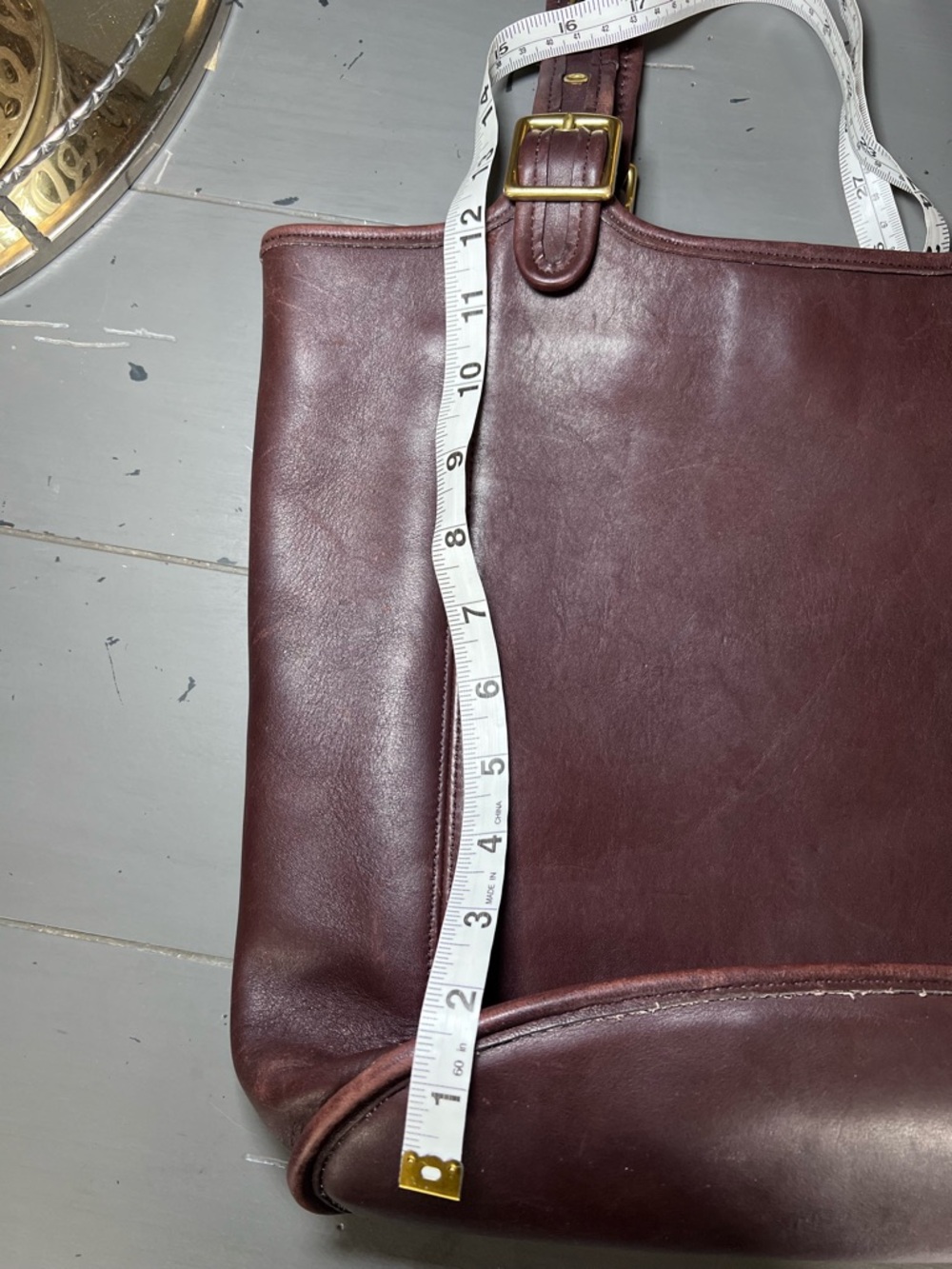 Coach Vintage 9090 LEGACY LARGE SHOPPER Shoulder Tote Bag Dark Brown Leather USA - Picture 15 of 15